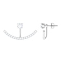 0.5 Carat Natural Diamond Classic Jacket Earrings in Prong Setting