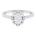 Illusion Set Diamond Vintage Looking Engagement Ring