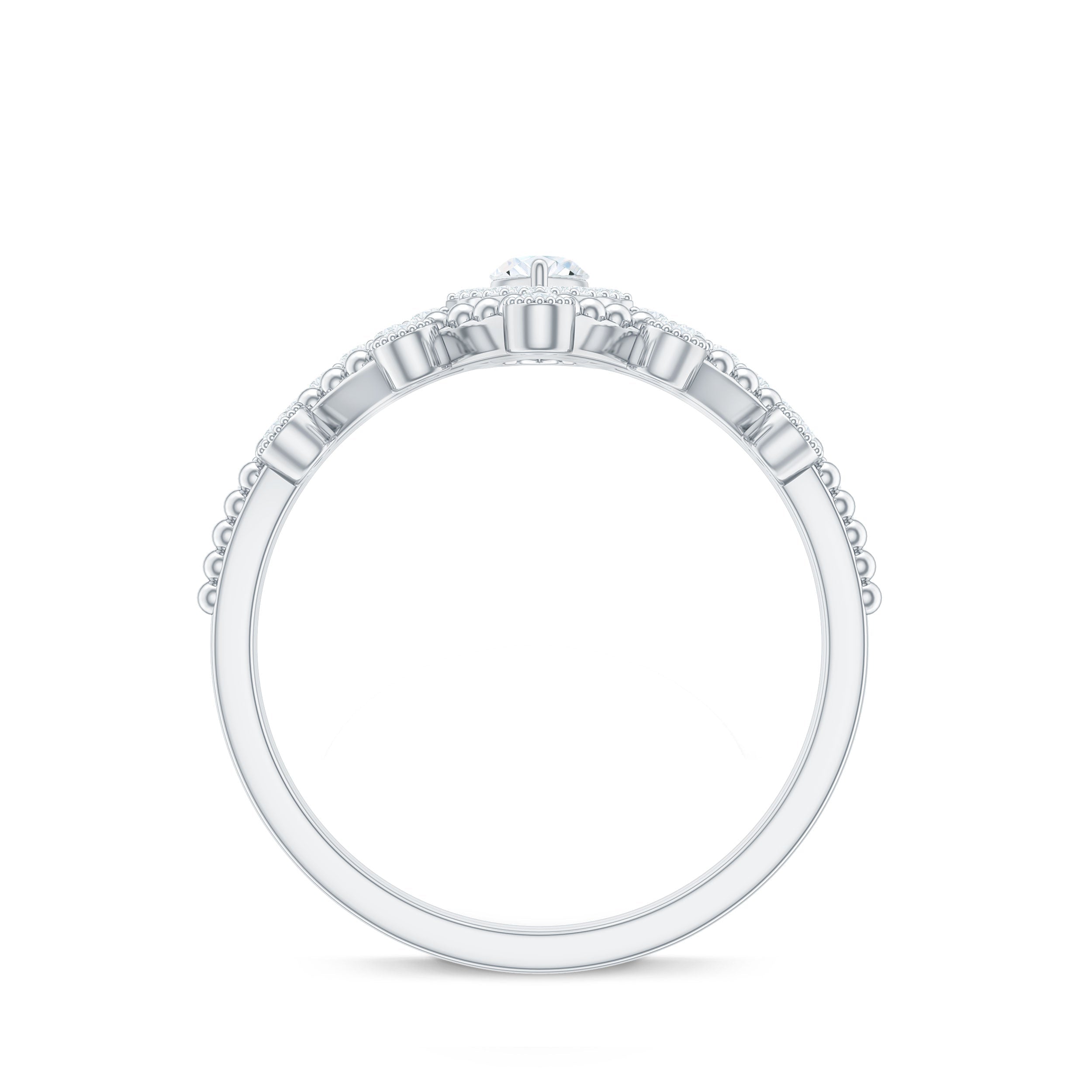 Marquise Cut Moissanite Vintage Wedding Ring Set