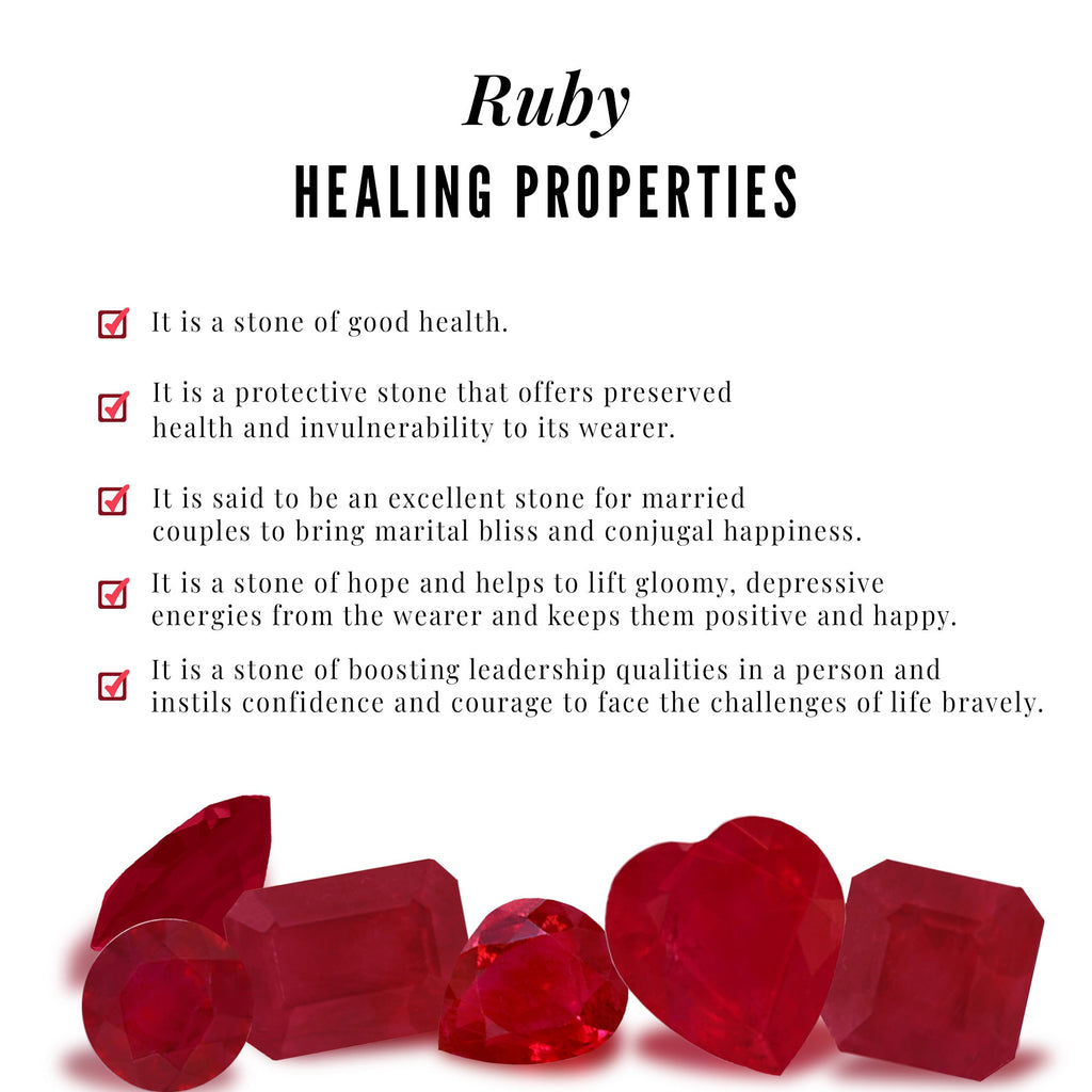 Real Princess Cut Ruby Promise Ring with Celtic Knot