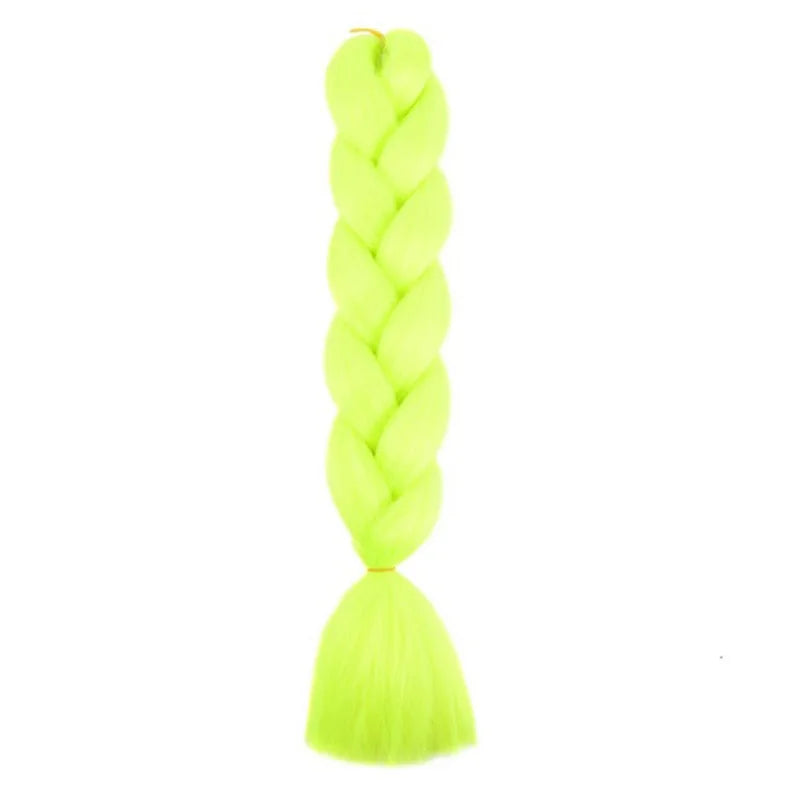 Synthetic 24Inch Jumbo Braids Extensions | Long Yaki Straight Braiding Hair Afro Ombre Color Hair for Women