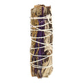 White Sage & Purple "Royal" Lavender Smudge Stick (4")