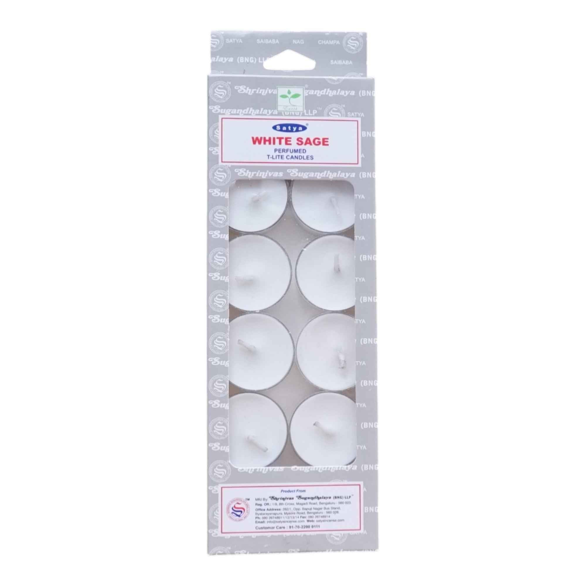 White Sage - Satya Tea Light Candles