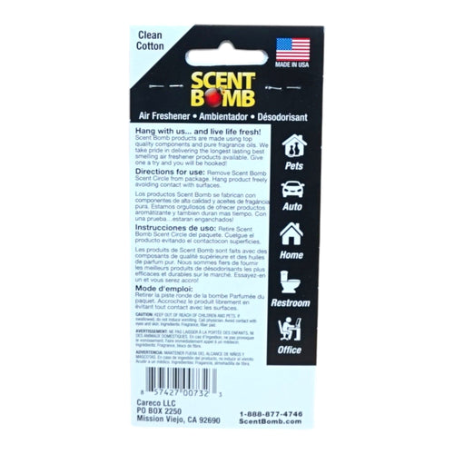 Clean Cotton Hanging Circles - Scent Bomb