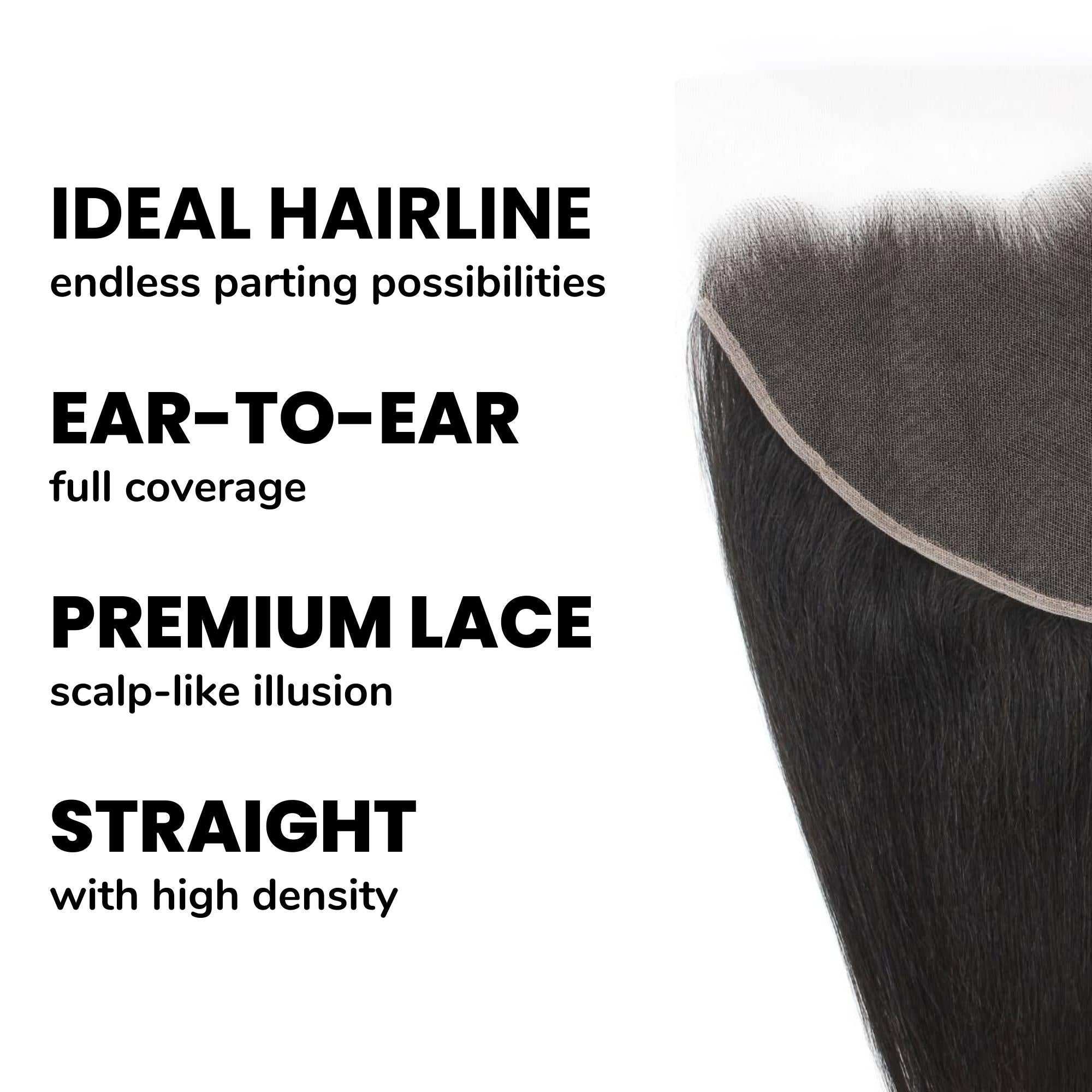 Straight 13x6 HD Lace Human Hair Frontal
