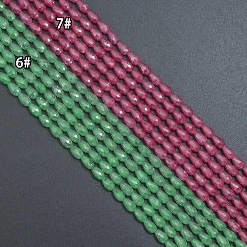13 Colors Teardrop Shape Cubic Zirconia Beads, 4X6mm Rice Shape CZ beads, sku#U2364