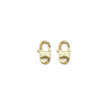 Gold Twisted Cuban Chain Lock Clasp , Sku#Y837