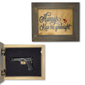 Always Kiss Me Goodnight Hidden Gun Cabinet Wall Decor Concealed Furniture Concealment Shelf