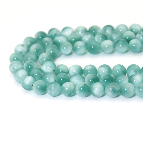 Genuine Angelite, 6mm/8mm/10mm/12mm Round Smooth, Sku#U1623