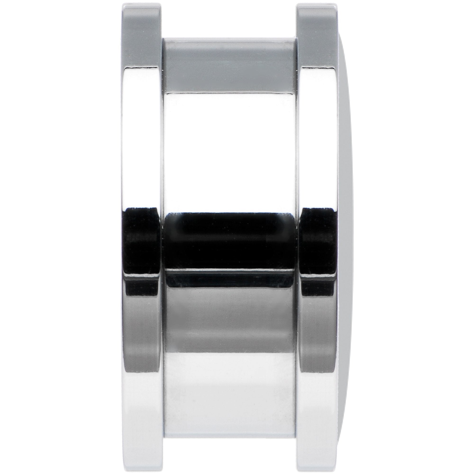 Black White Leopard Eyes Steel Screw Fit Plug Set 20mm