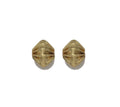 Gold Wrinkle Spacer Beads, Sku#Y729