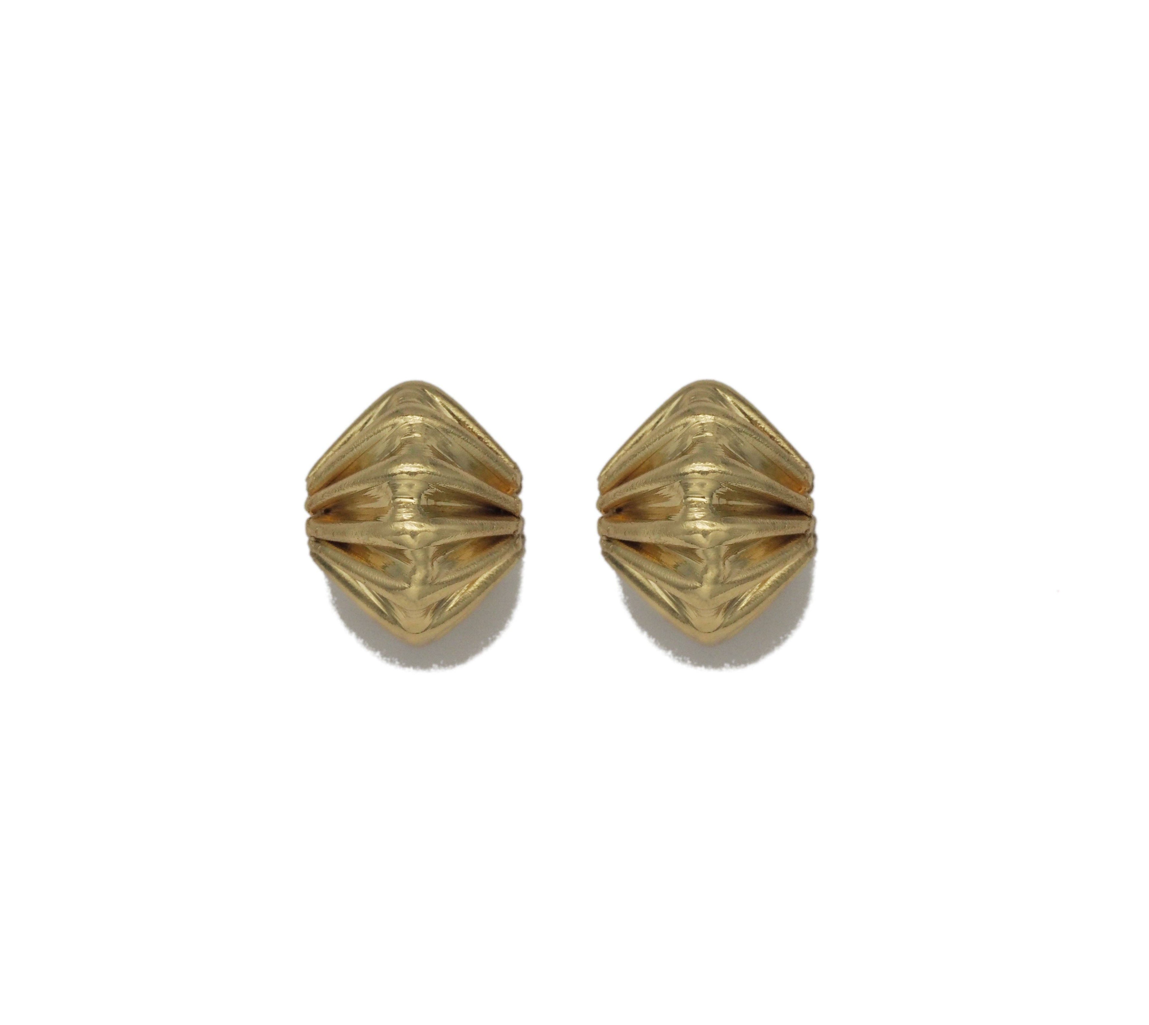 Gold Wrinkle Spacer Beads, Sku#Y729