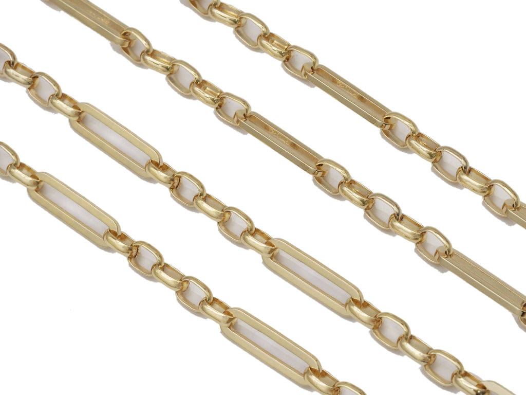 Long Link Mixed Paperclip Chain, sku#LS09