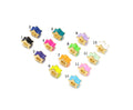 Enamel Five Point Star Beads, Sku#G433