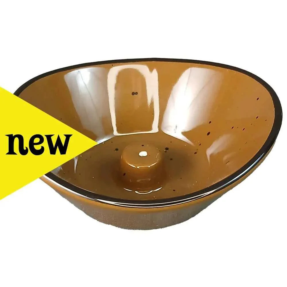 Ceramic Incense Burner 4 Inch Oval