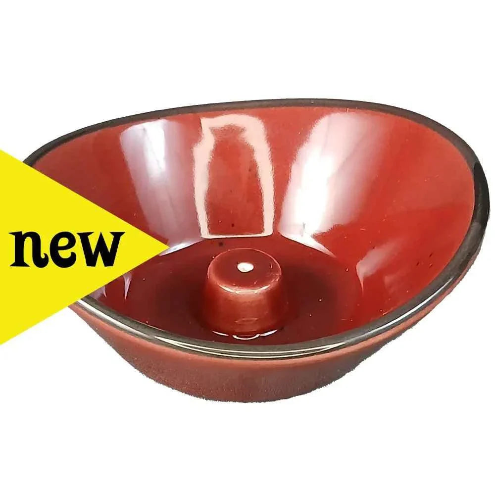 Ceramic Incense Burner 4 Inch Oval
