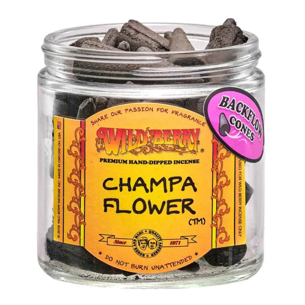 Champa Flower Wild Berry Backflow Cones