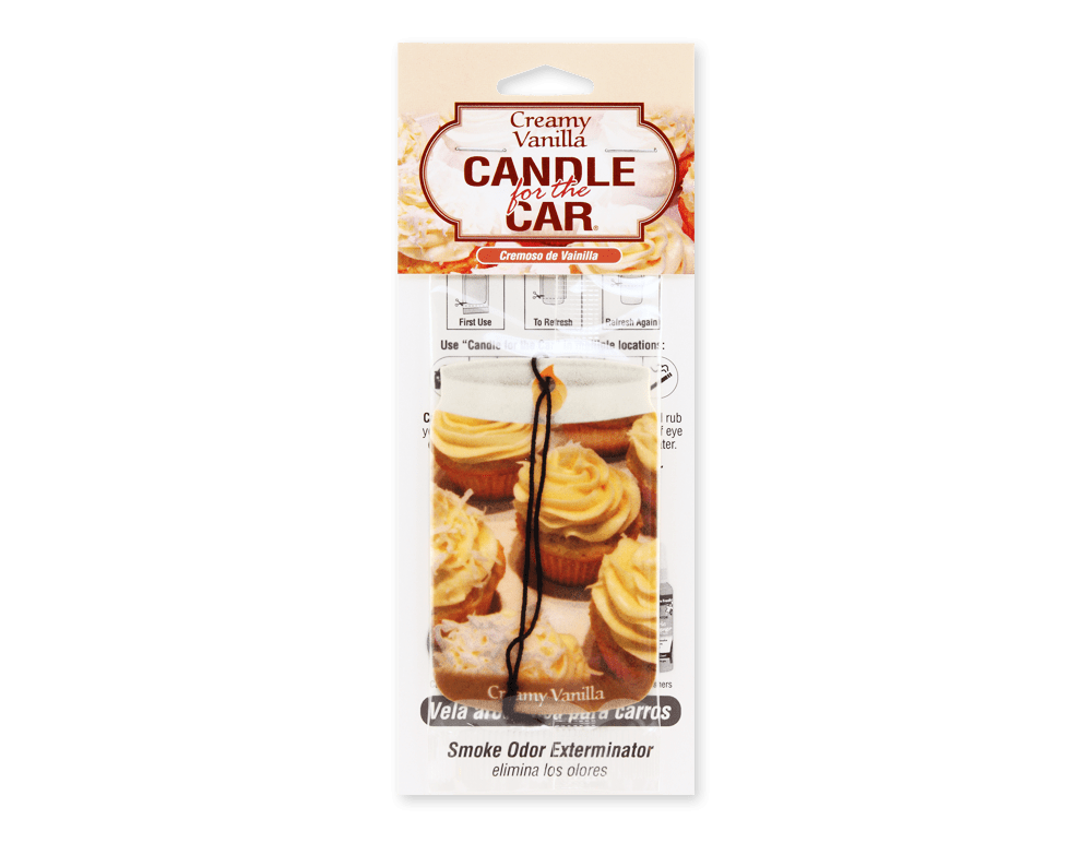 Creamy Vanilla Car Freshener - Smoke Odor Exterminator