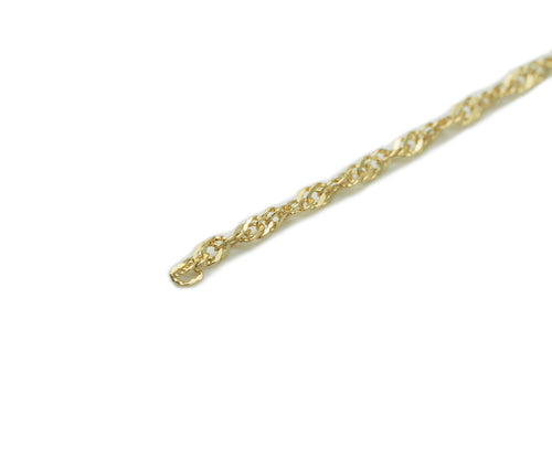 Twisted Dainty Gold chain by yard, sku#LS07