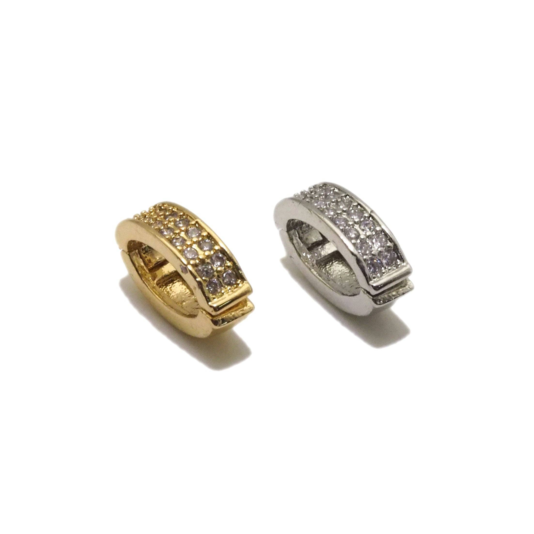 CZ Pave Oval Link Connector, sku#LK811