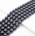 Quality Natural Jet Beads, 4mm/6mm/8mm/10mm/12mm/16mm Black Round Smooth Gemstone Beads, Black Jet Beads, 15.5inch full strand, SKU#U400