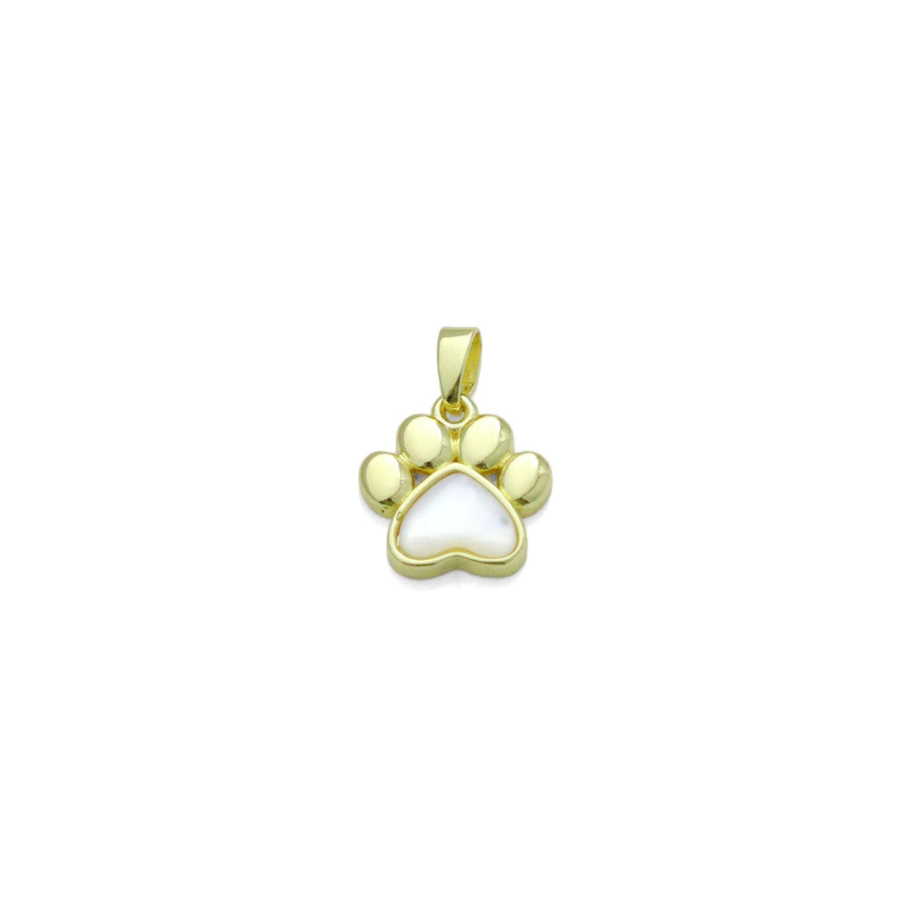 Mother of Pearl Paw claw Charm Pendant, Sku#LX793