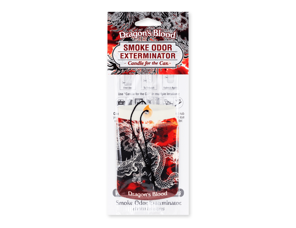 Dragon's Blood Car Freshener - Smoke Odor Exterminator
