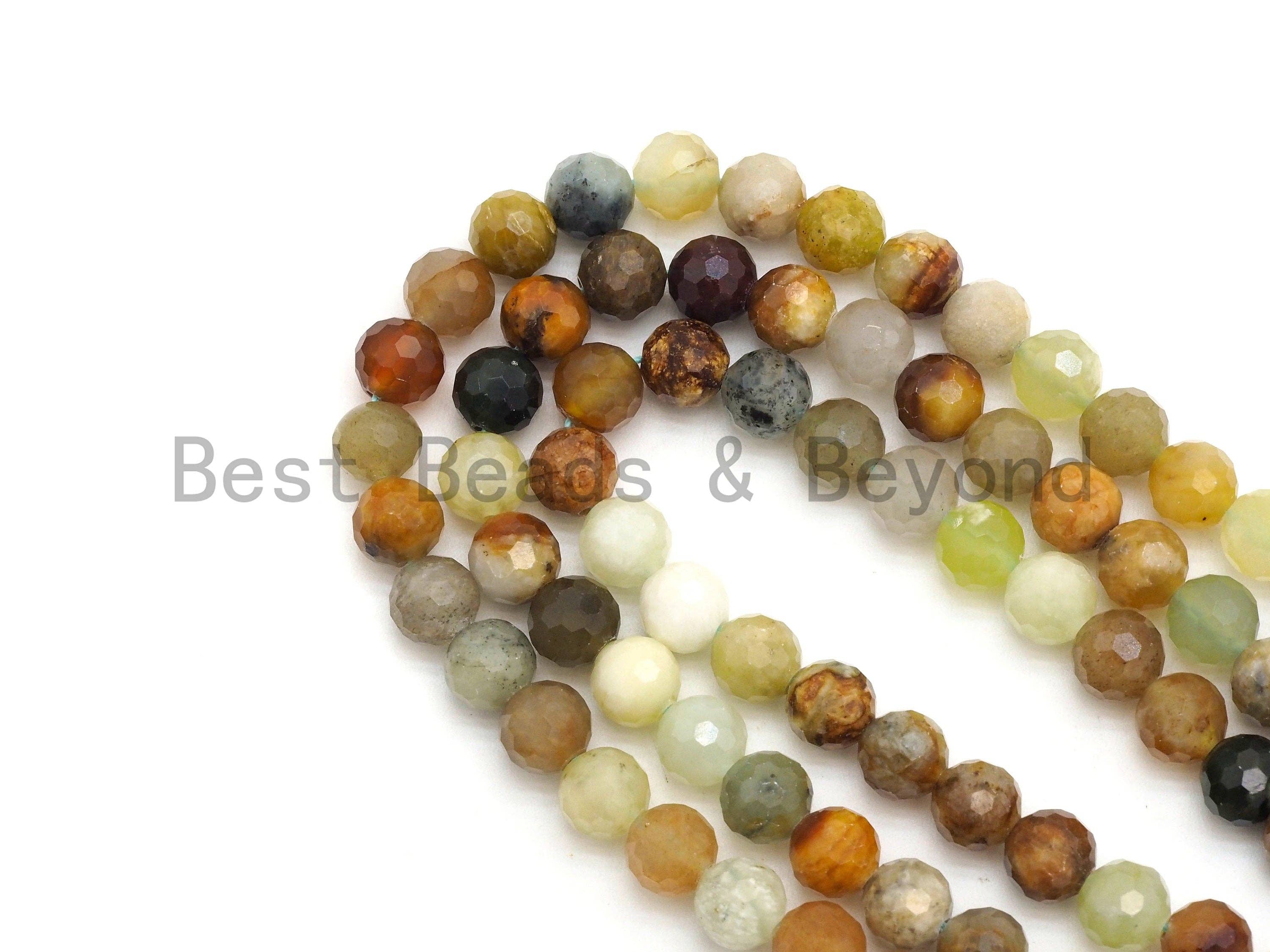 Quality Sparkly Mixed Color Flower Jade Beads, 15.5inch strand, SKU#U431