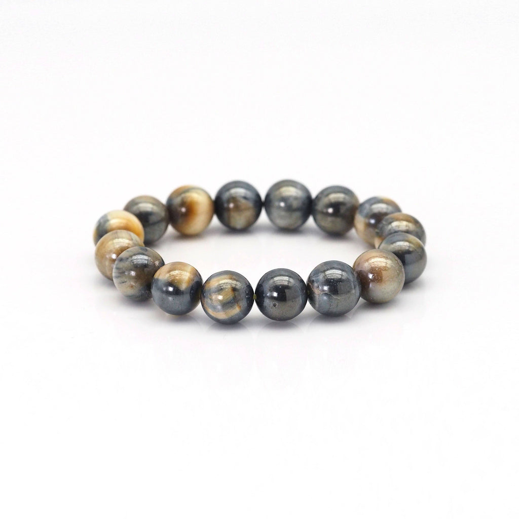 Mystic Golden Blue Tiger Eye Stretchy Bracelet, Sku#EF431