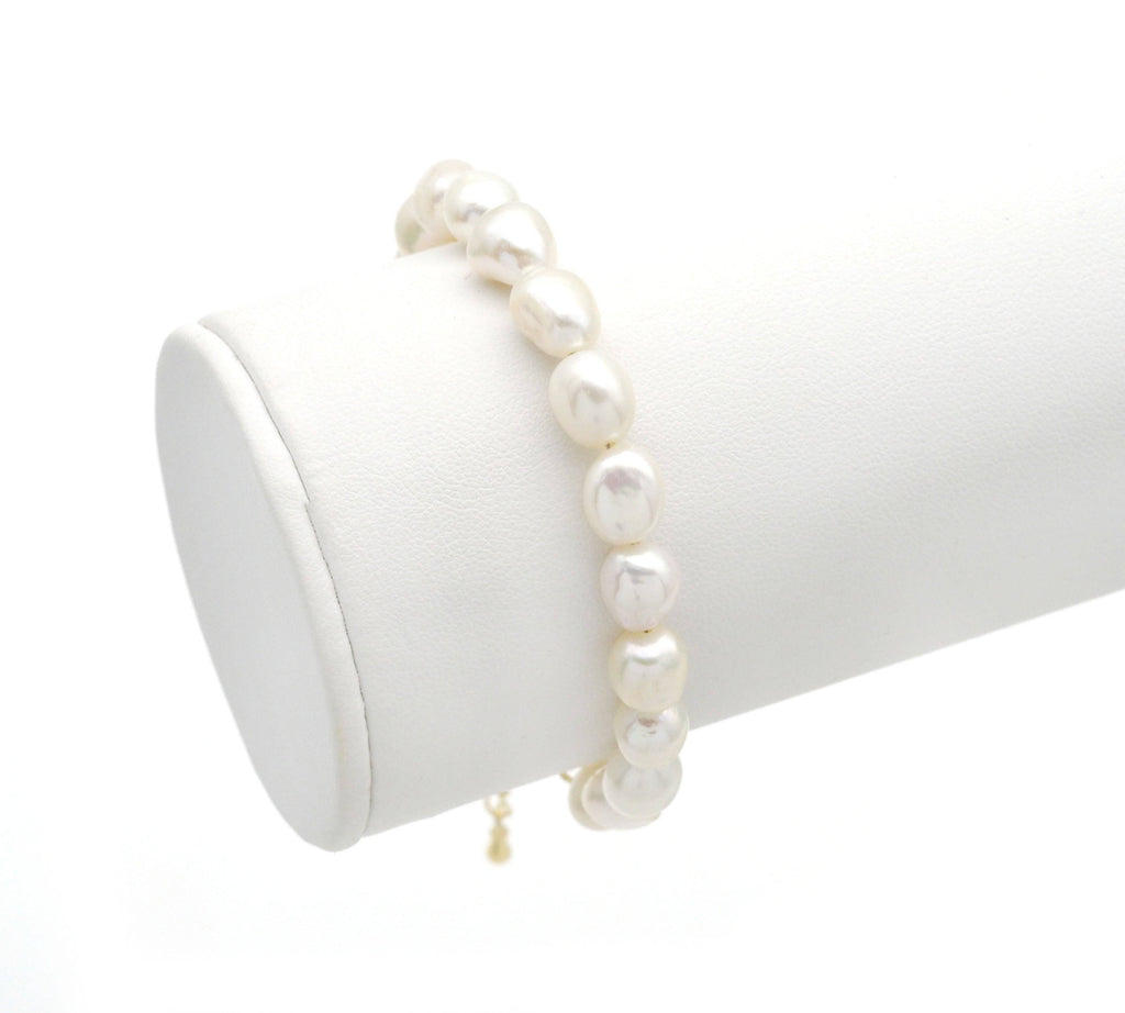 Freshwater Pearl Choker Necklace and Bracelet, Sku#EF250