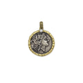 Double-sided Antique Ancient Coin Charm, Sku#Y887