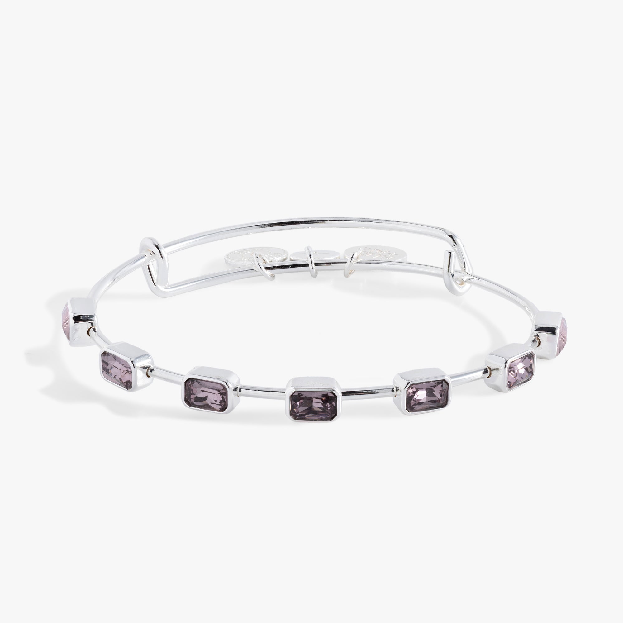June Birthstone Emerald Cut Bangle