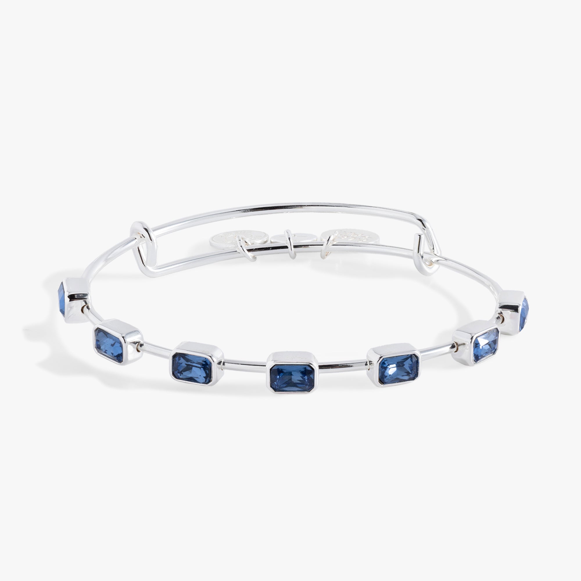 September Birthstone Emerald Cut Bangle