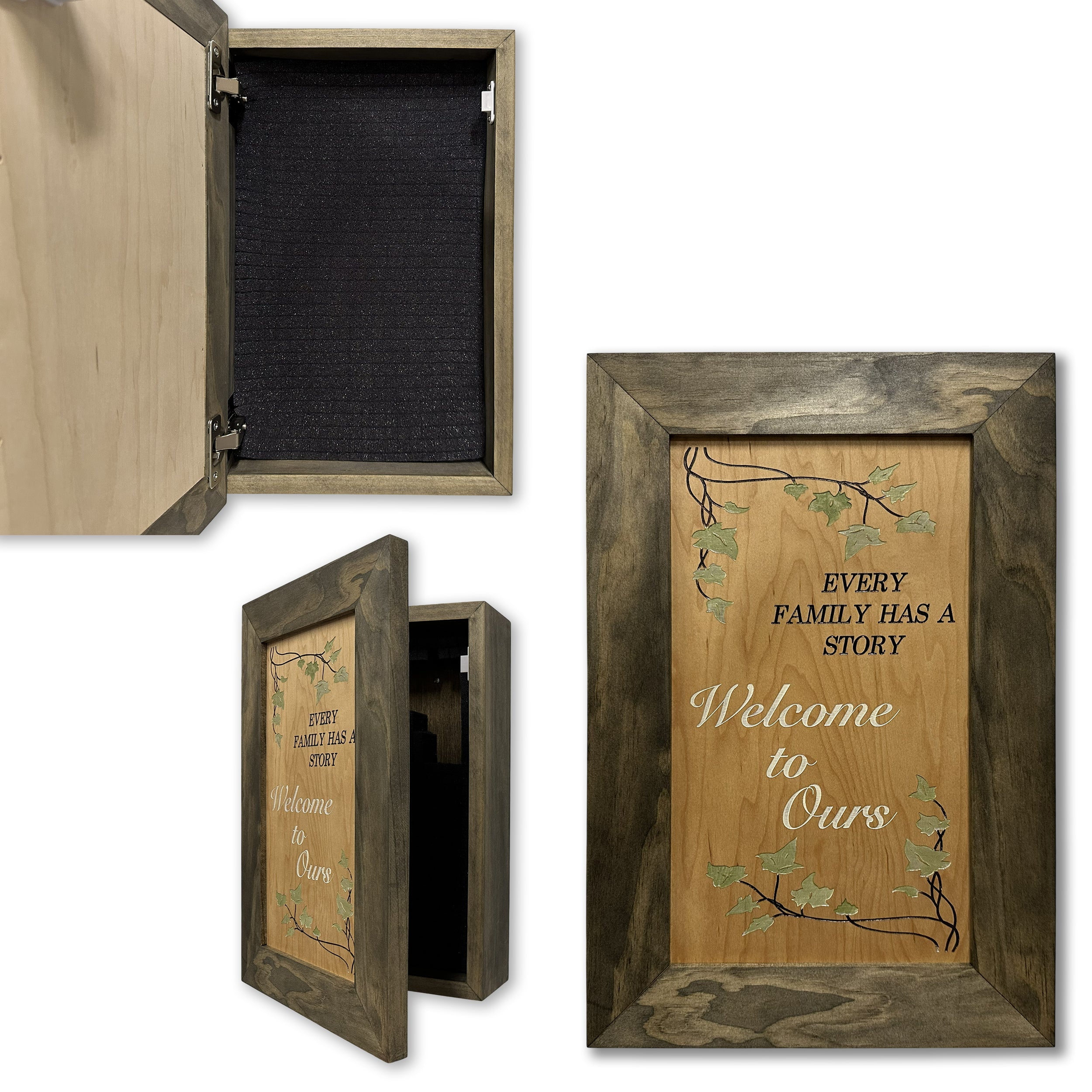 Hidden Gun Storage Every Family Story Concealed Shelf, Hidden Gun Safe, Concealment Furniture, Discreet Home Self Defense Storage, Handmade in the USA