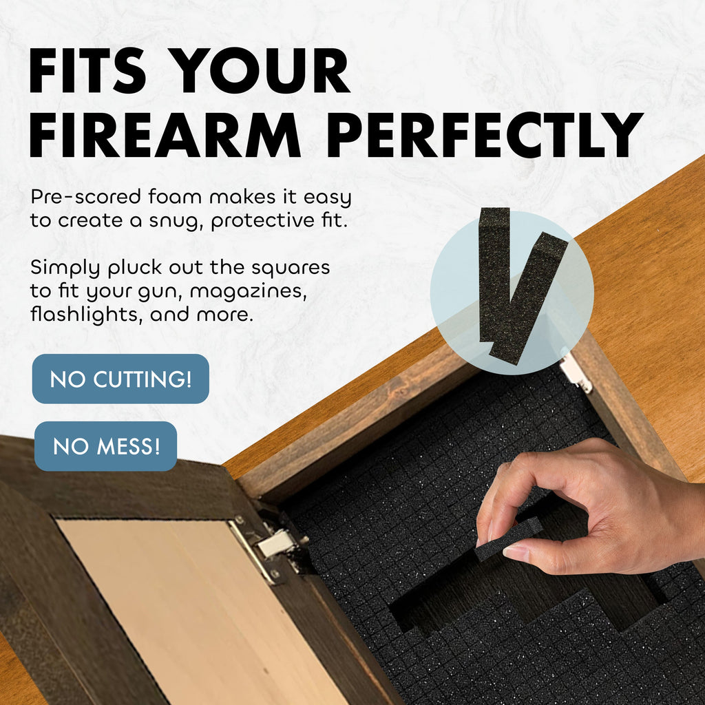 Hidden Gun Storage Every Family Story Concealed Shelf, Hidden Gun Safe, Concealment Furniture, Discreet Home Self Defense Storage, Handmade in the USA