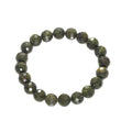 Genuine Chlorastvolite Round Faceted Stretchy Bracelet, 8mm/10mm, Sku#EF306