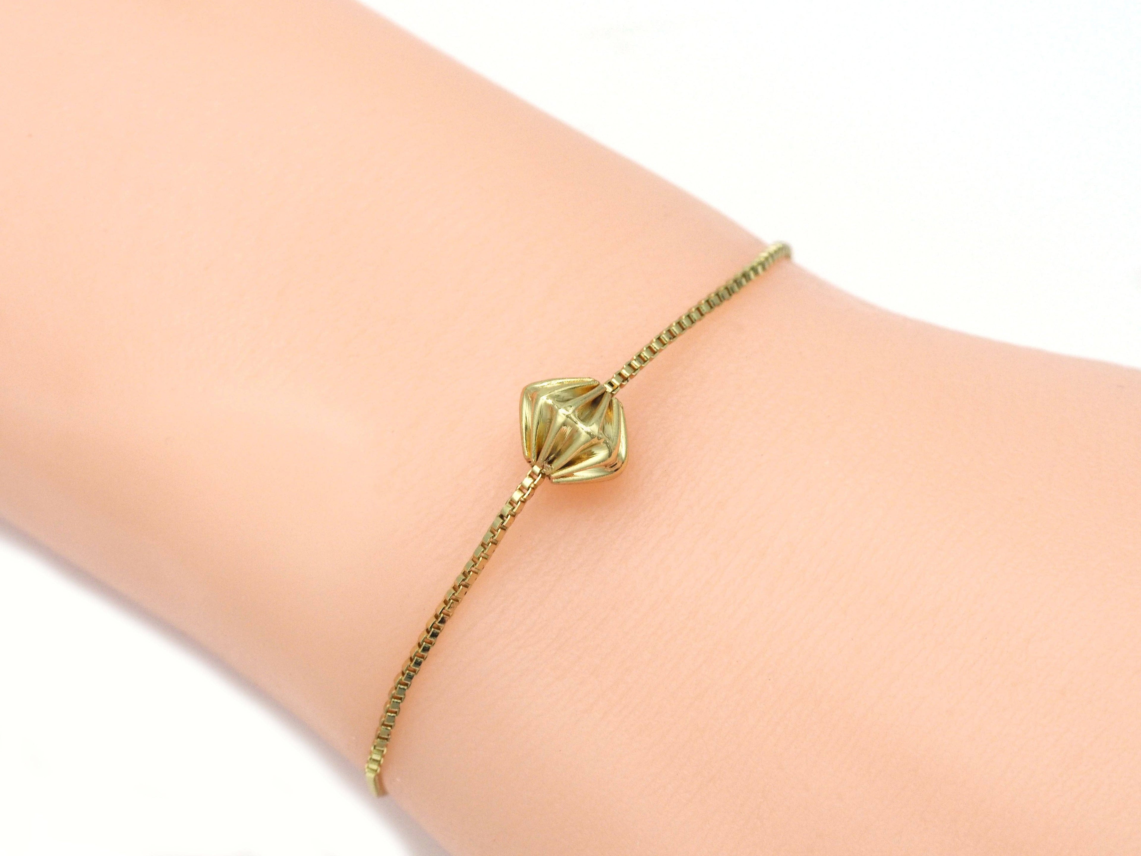 Gold Wrinkle Spacer Beads, Sku#Y729
