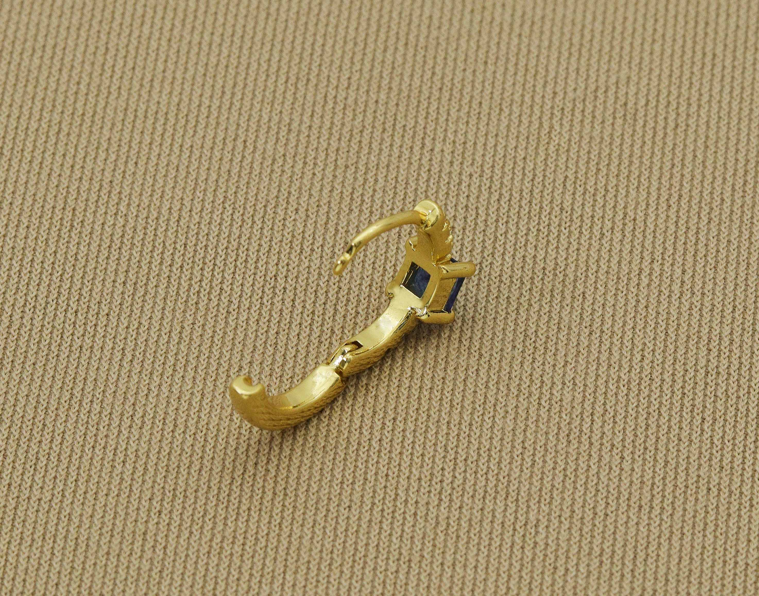CZ Hoop Earring, Sku#Y616