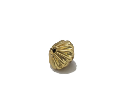 Gold Wrinkle Spacer Beads, Sku#Y729