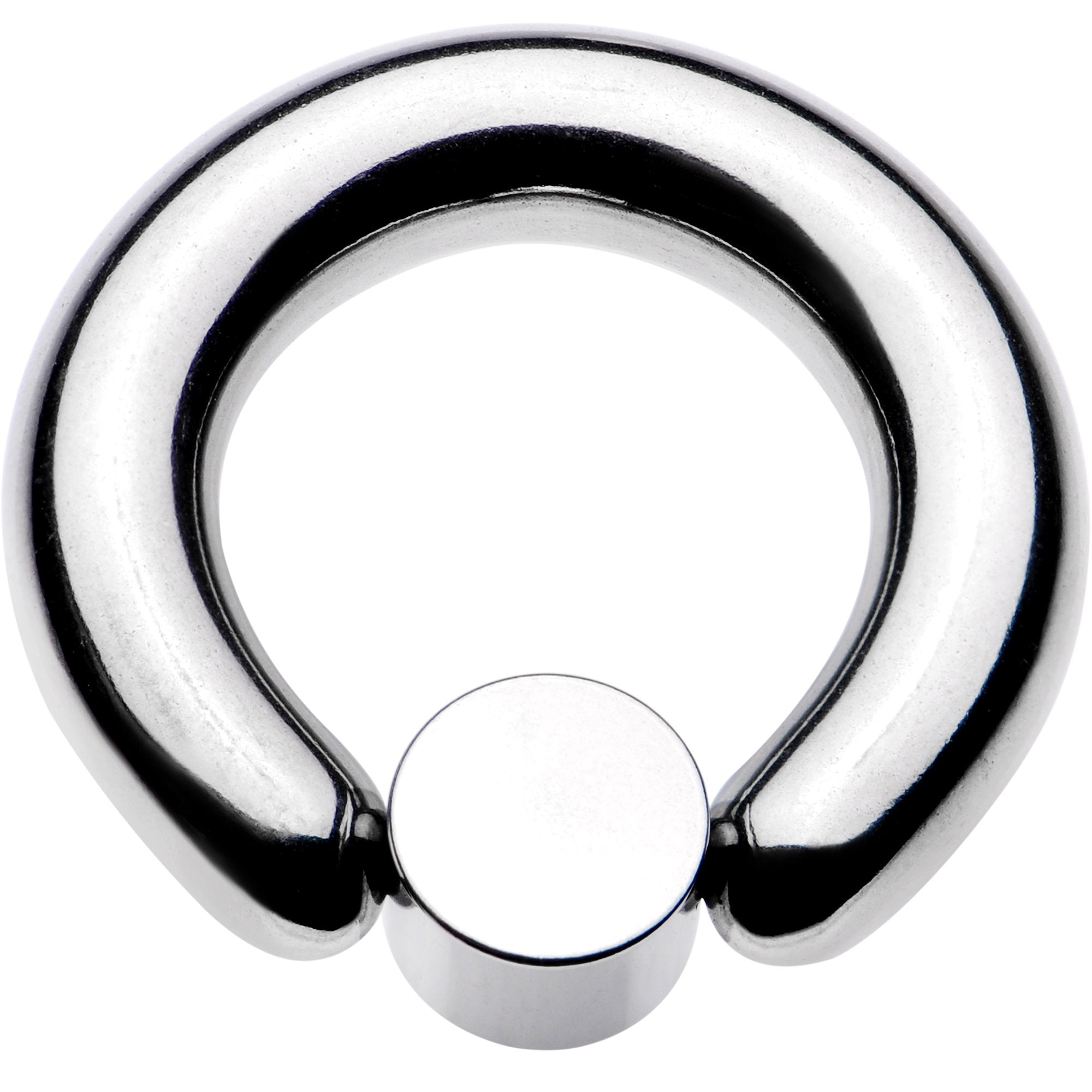 4G 9/16 Clear Gem 7mm Disc BCR Captive Ring