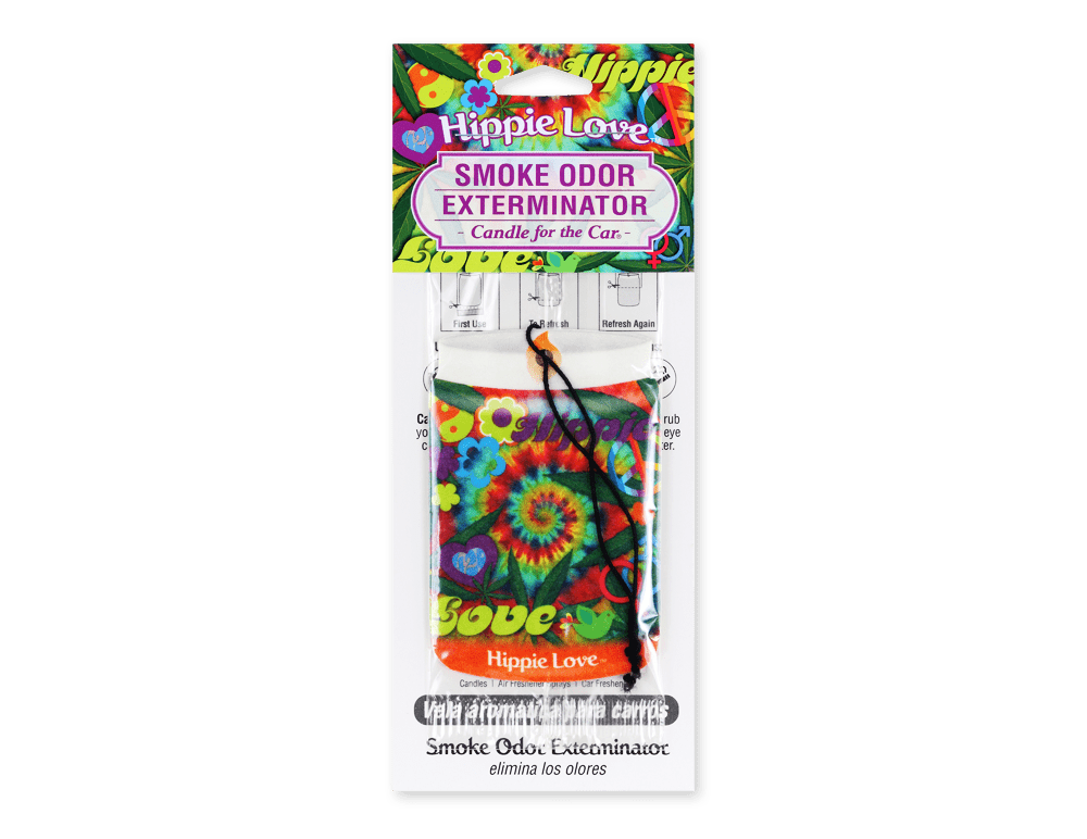 Hippie Love Car Freshener - Smoke Odor Exterminator