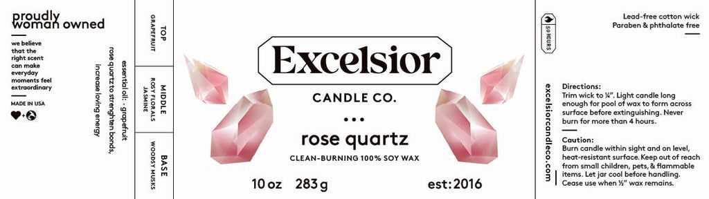 Rose Quartz Soy Candle
