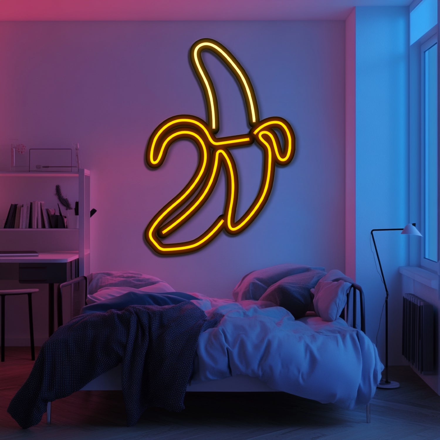 Banana Metal Neon Wall Art- LN0187