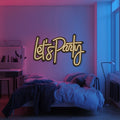 Let's Party Metal Neon Wall Art- LN0236