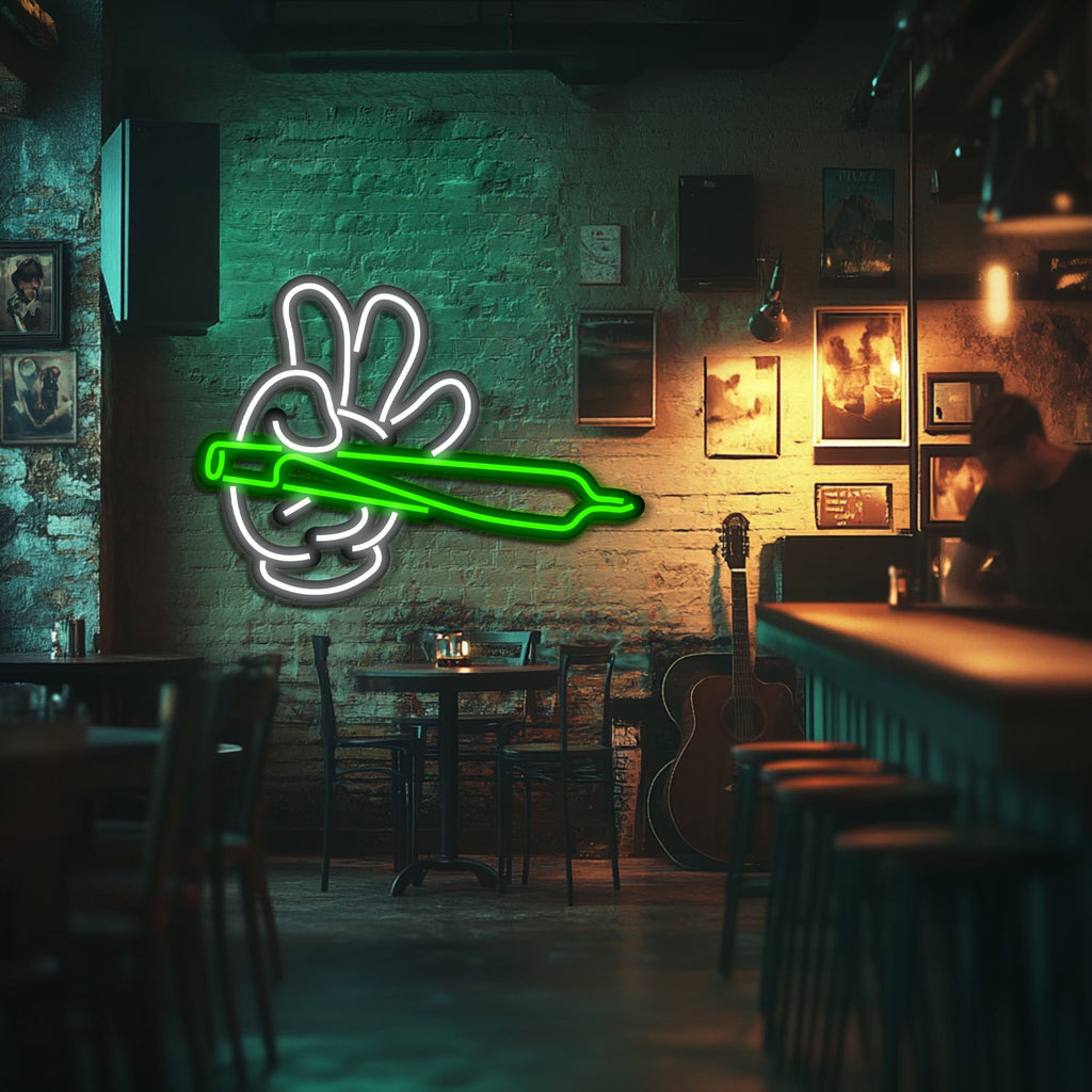 Weed Metal Neon Wall Art- LN0253
