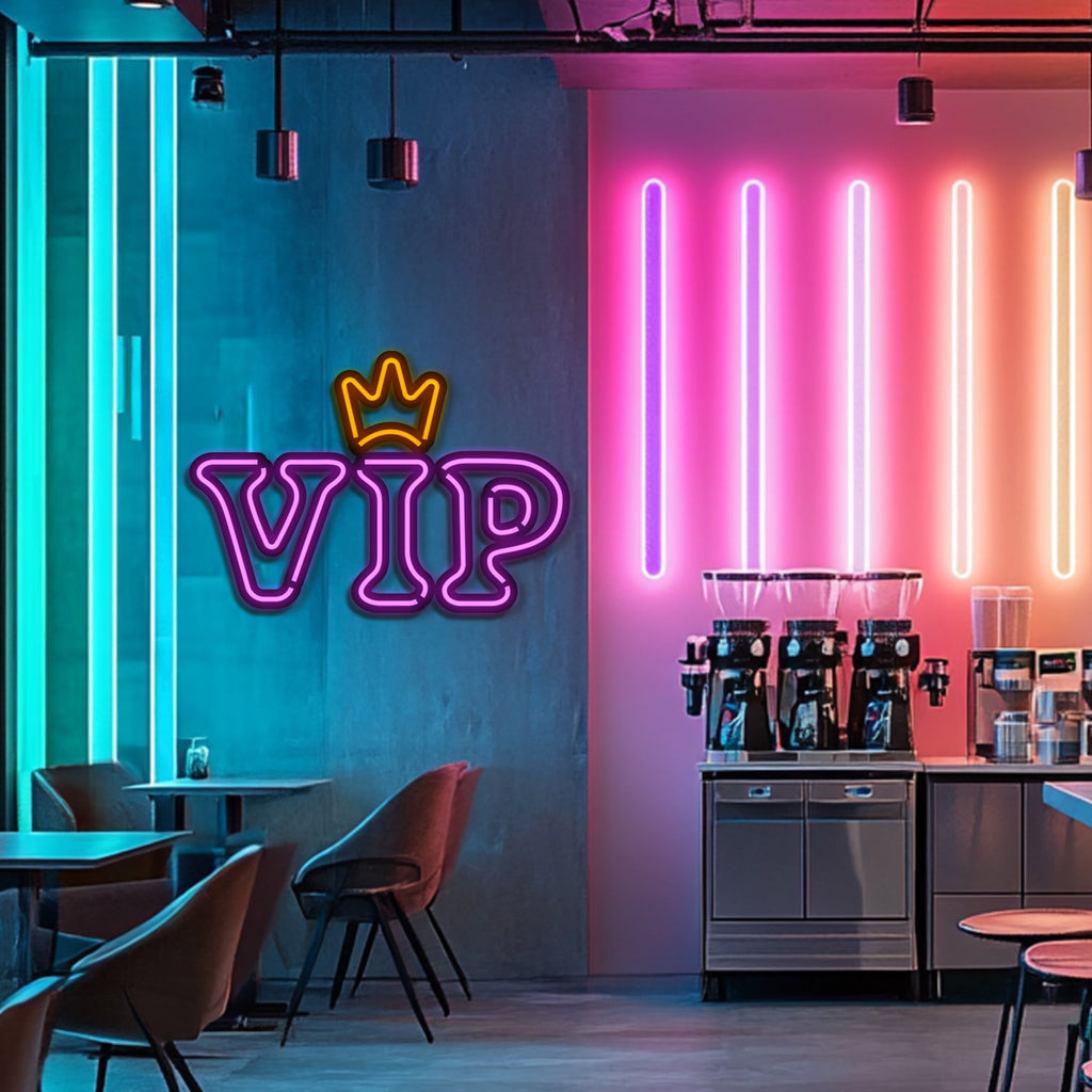 VIP  Metal Neon Wall Art- LN0243