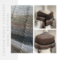 Canyon Ridge Crescent Shawl Pattern - Digital pattern