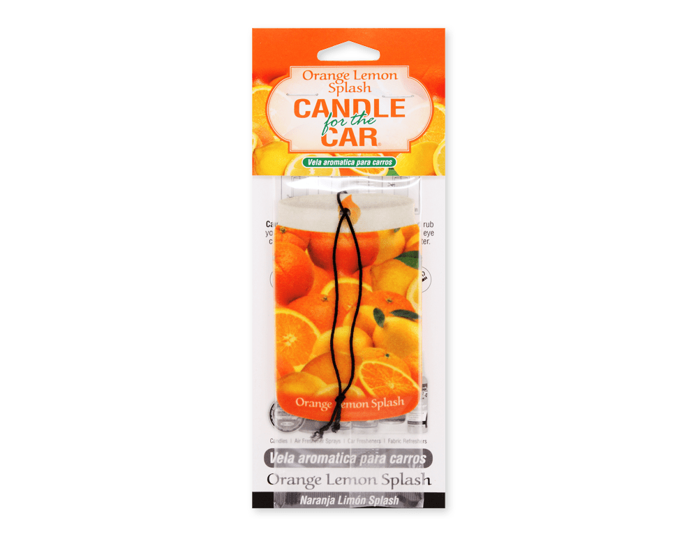Orange Lemon Splash Car Freshener - Smoke Odor Exterminator