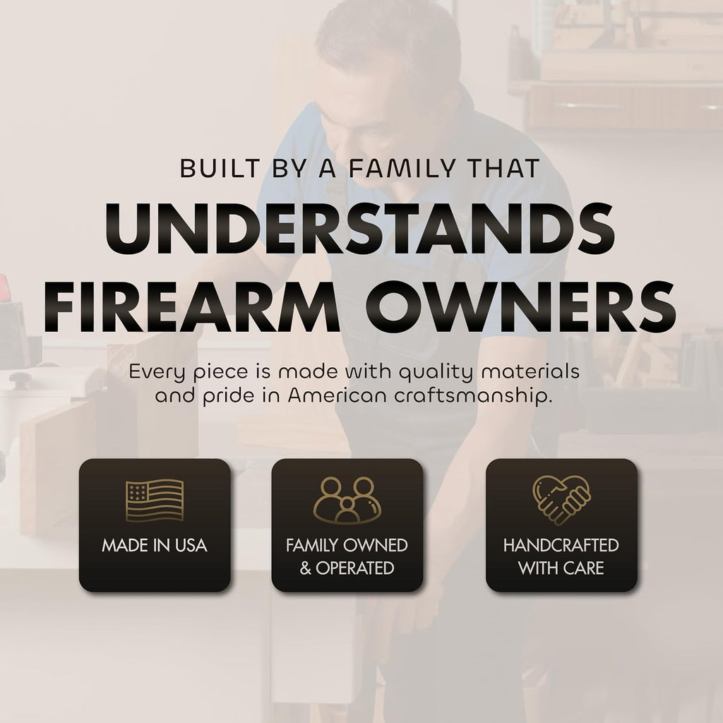 Buck In Nature Gun Safe Shelf - Gun Concealment Furniture - Hidden Gun Safe for Discrete Firearm Storage
