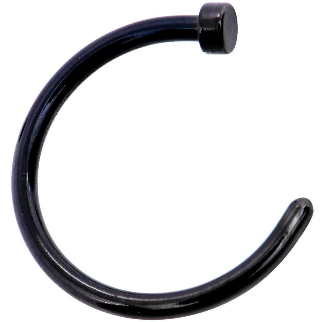 18G 3/8 Pack Set of 3 Assorted Stainless Steel Nose Hoop Rings